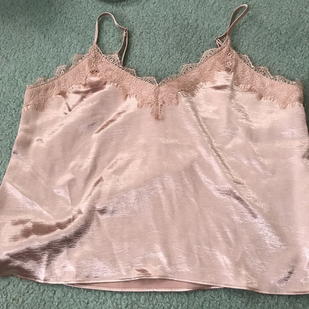 Forever 21 blush satin cami tank